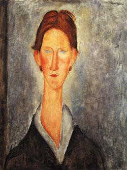 Amedeo Modigliani Portrait of a Student oil painting image